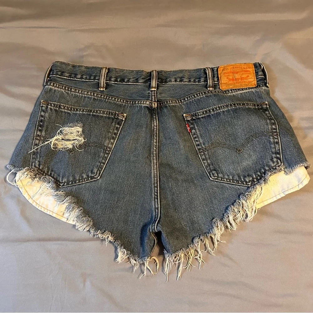 Levi’s 505 Distressed Jean Shorts